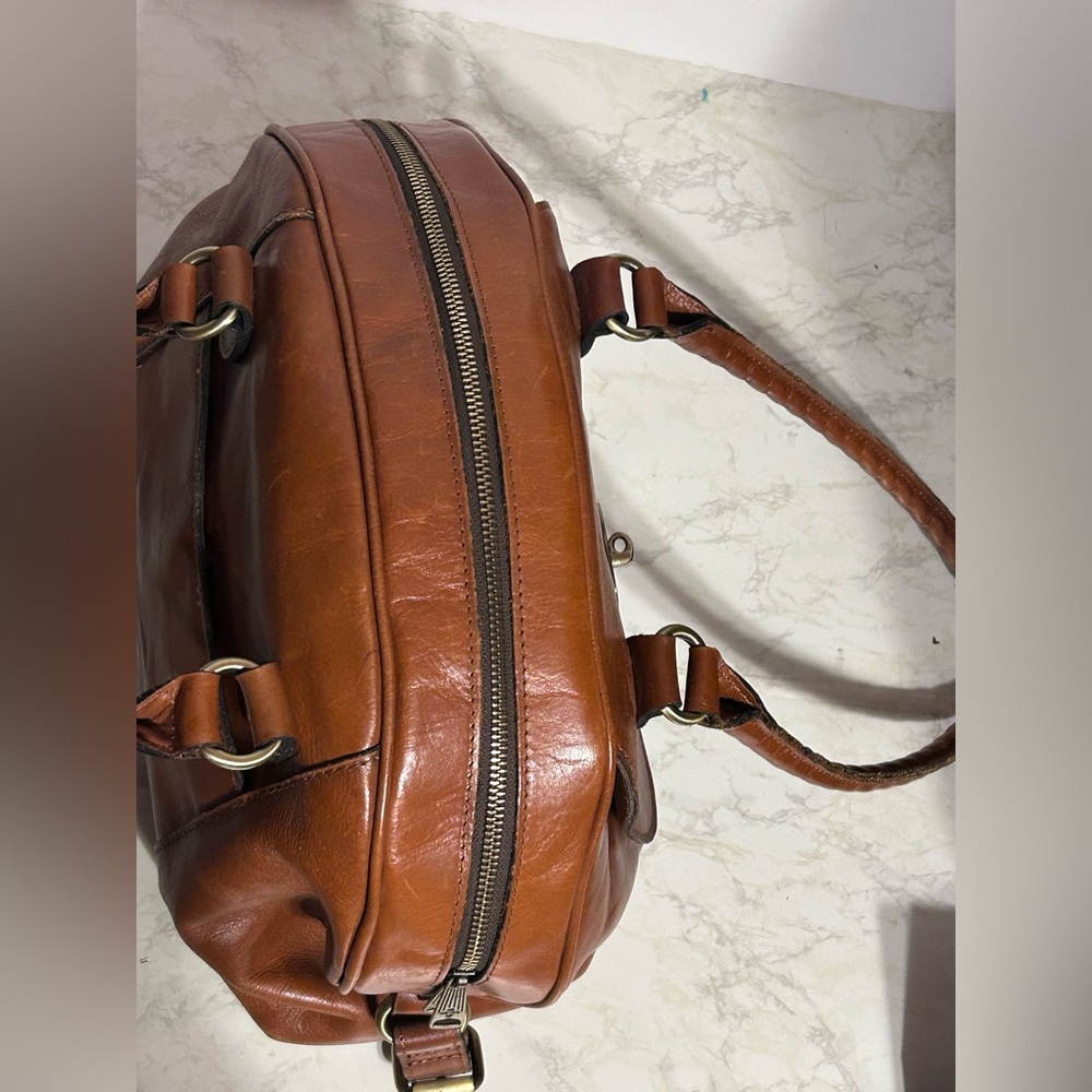 Patricia Nash Kavala Heritage Satchel Handbag in Cognac - Picture 8 of 16